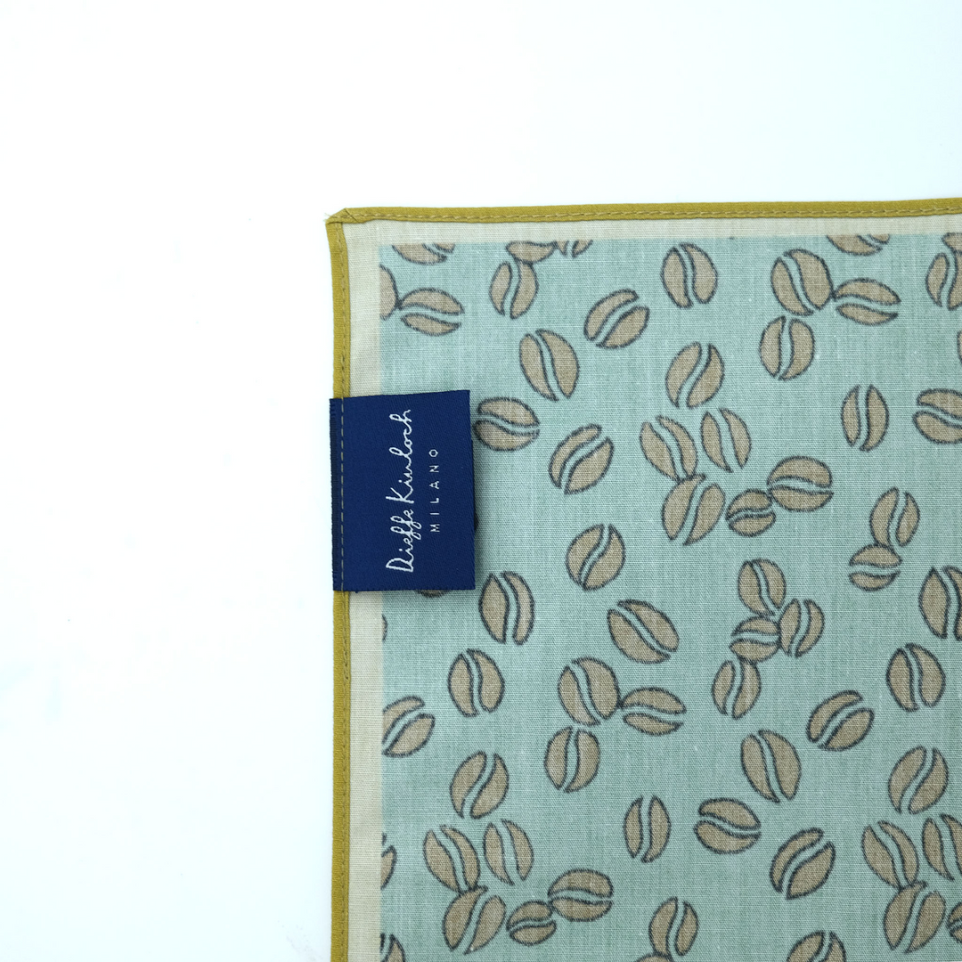 CUBA "CHICCHI CAFFE’" コットン ハンカチーフ (クラシック) GREEN