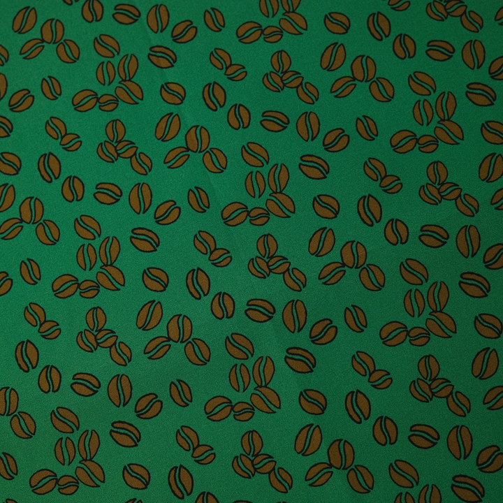 CUBA "CHICCHI CAFFE’" コットン ハンカチーフ (クラシック) GREEN