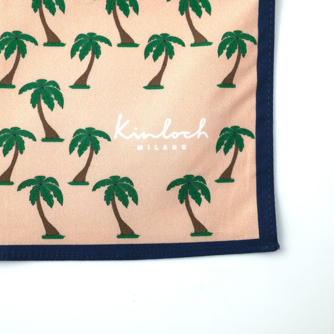 CUBA "PALME" コットン ハンカチーフ (クラシック) BEIGE