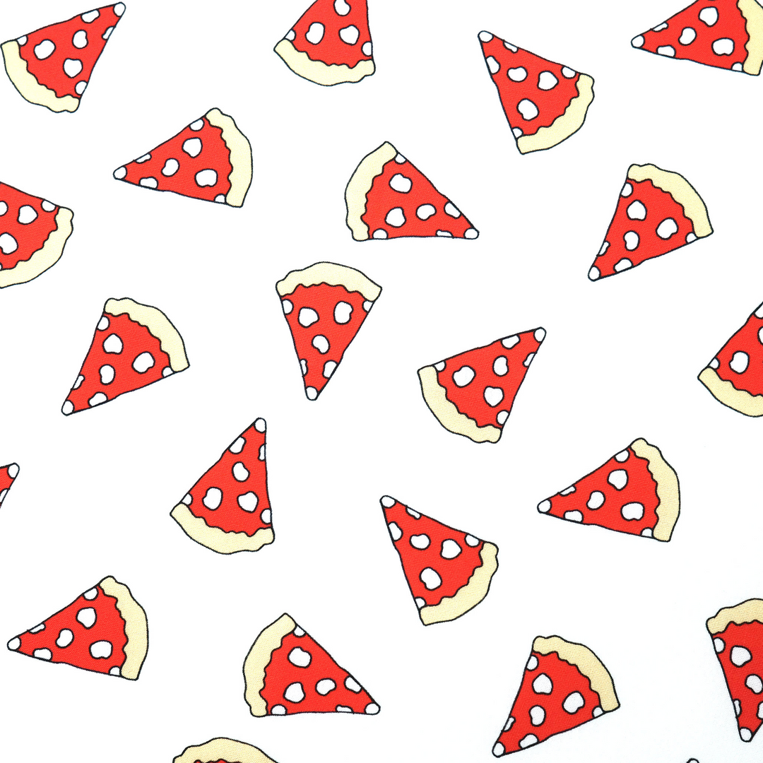 NAPOLI ”PIZZA ALL OVER2" コットン ハンカチーフ（クラシック） WHITE