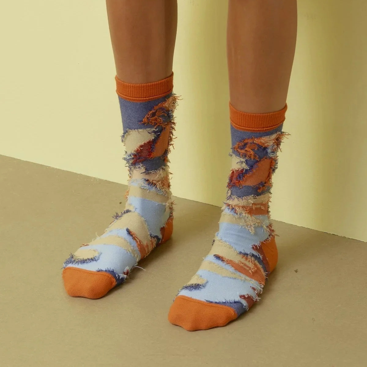 Zubird Socks Femme Apricot Navy Bird – SOCKSTORE™