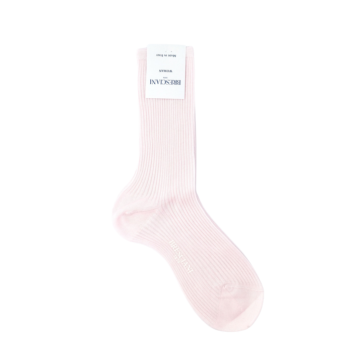 【WOMENS】COTTON THIN RIB SOCKS LIGHT PINK