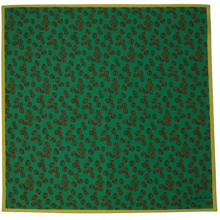 CUBA "CHICCHI CAFFE’" コットン ハンカチーフ (クラシック) GREEN