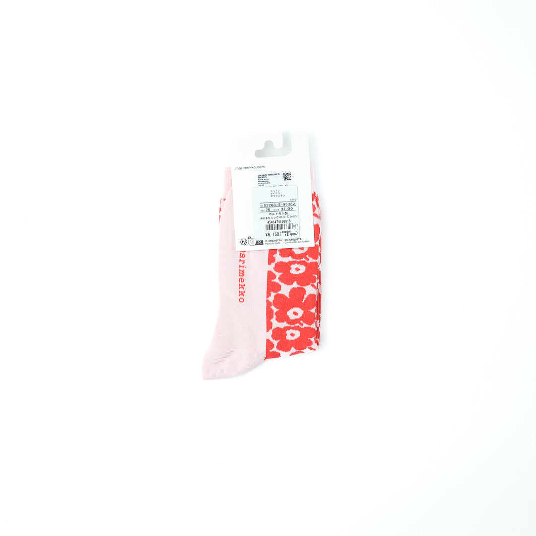 Linjaus Pikkuinen Unikko レッド×ピンク