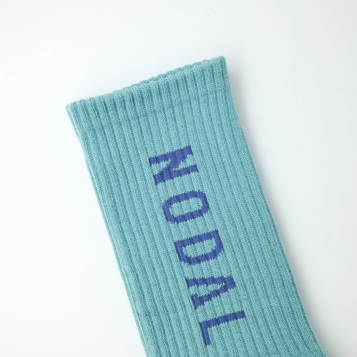 NODAL Logo Socks AQUA×BLUE
