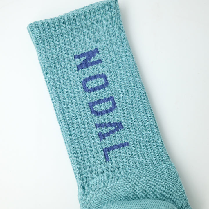 NODAL Logo Socks AQUA×BLUE