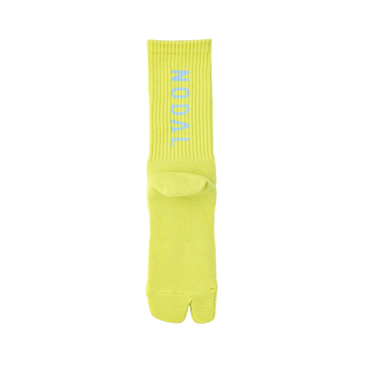 NODAL Logo Socks YELLOW GREEN×LIGHT BLUE
