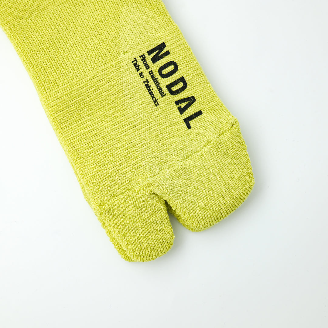 NODAL Logo Socks YELLOW GREEN×LIGHT BLUE