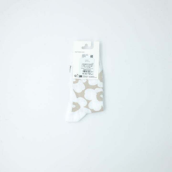Linjaus Unikko socks ホワイト×オフホワイト
