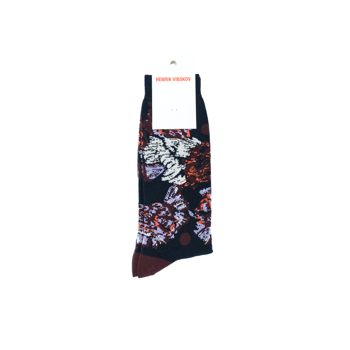 Chicken Homme Socks NAVY CHICKENS
