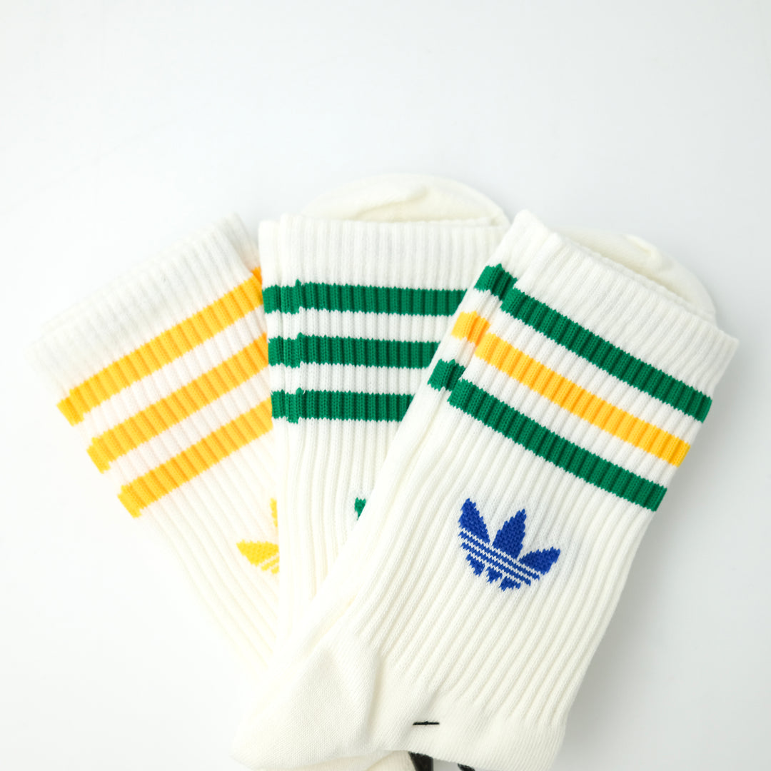 adidas Originals 3 STRIPES CREW SOCKS 3 PACK  OFF WHITE/OFF WHITE/OFF WHITE