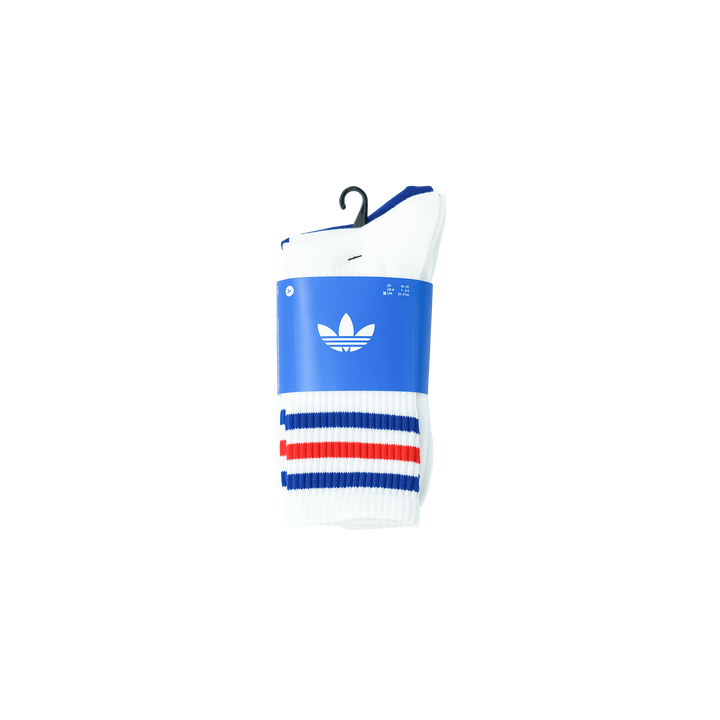 adidas Originals 3 STRIPES CREW SOCKS 3 PAIRS WHITE/WHITE/COLLEGE ROYAL