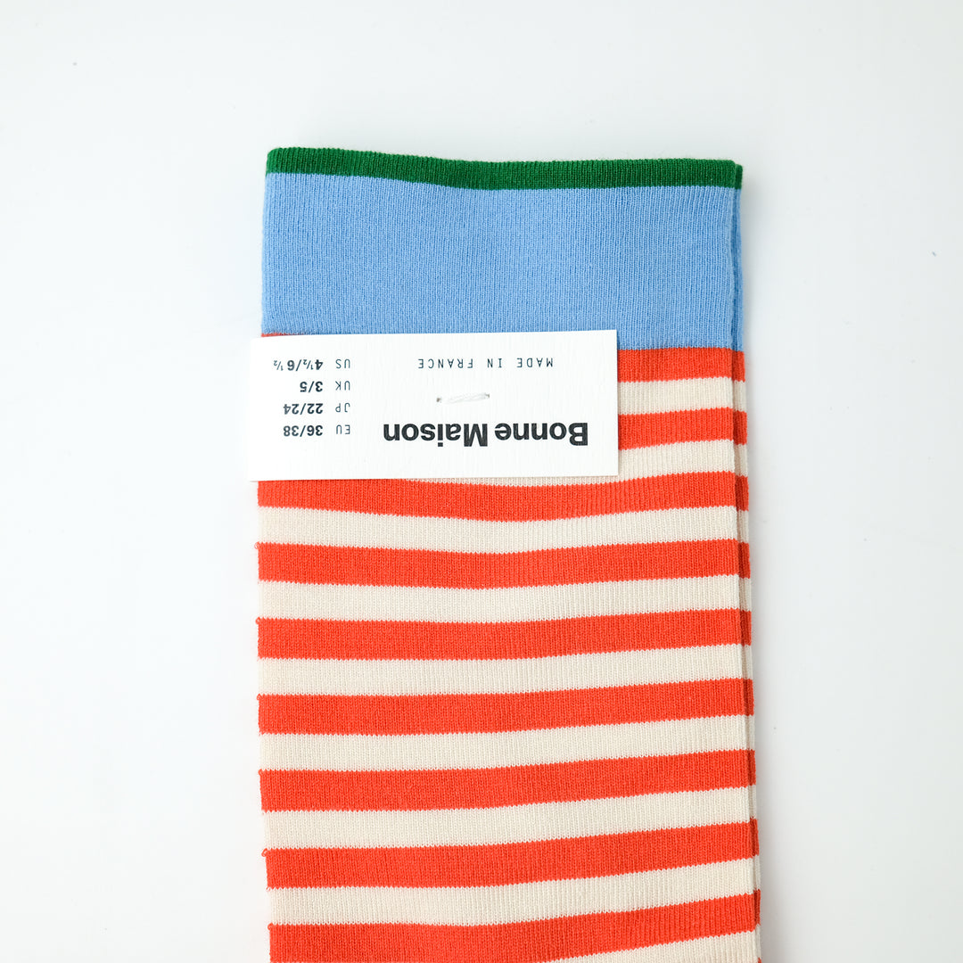 Sock Stripe Vermillon