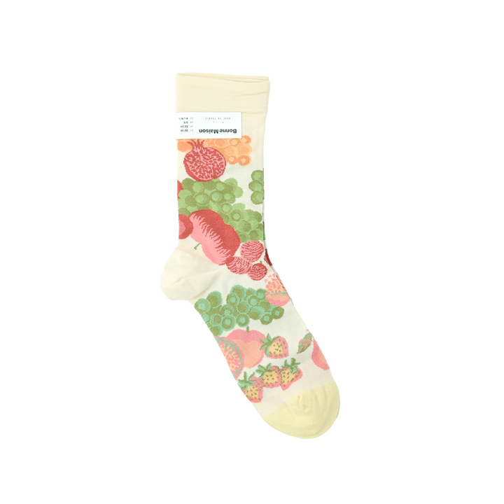 Sock Fruits Ecru