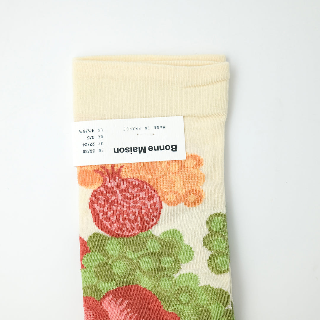Sock Fruits Ecru
