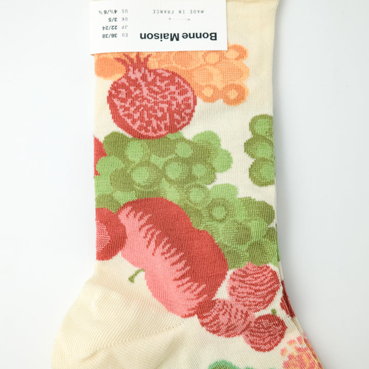 Sock Fruits Ecru