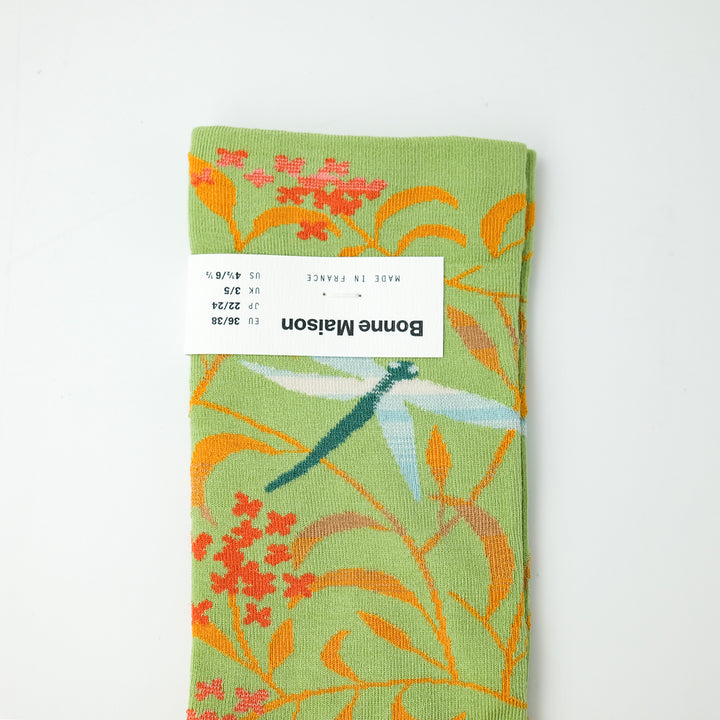 Sock Libellule Lime