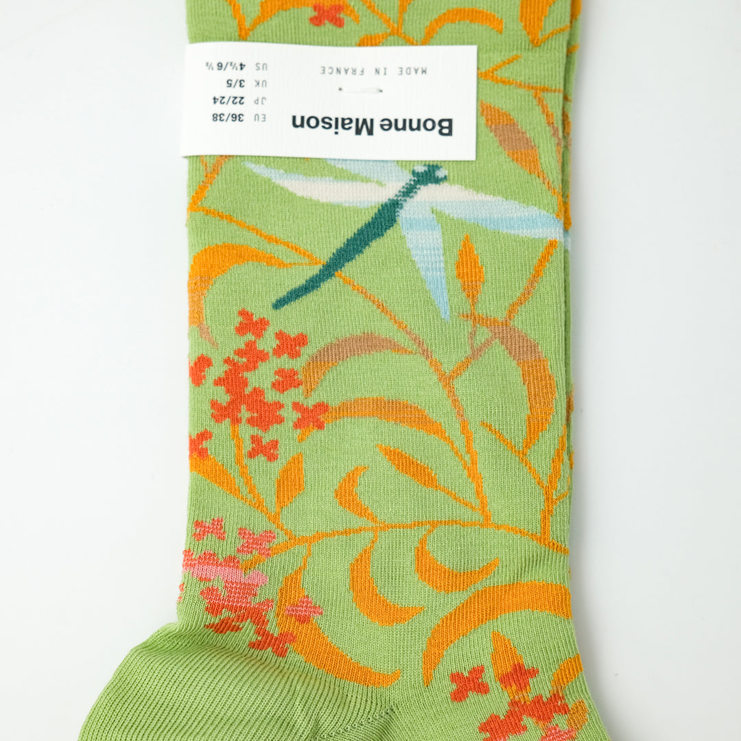 Sock Libellule Lime