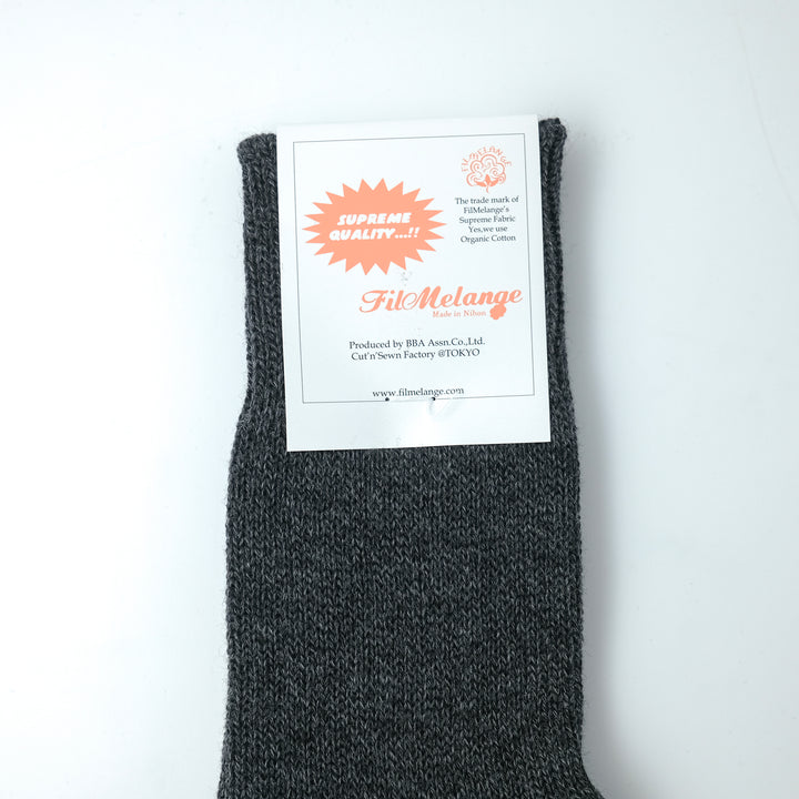 【MENS】CODY2 / コディ2 COTTON WOOL SOCKS  CHARCOAL BLACK