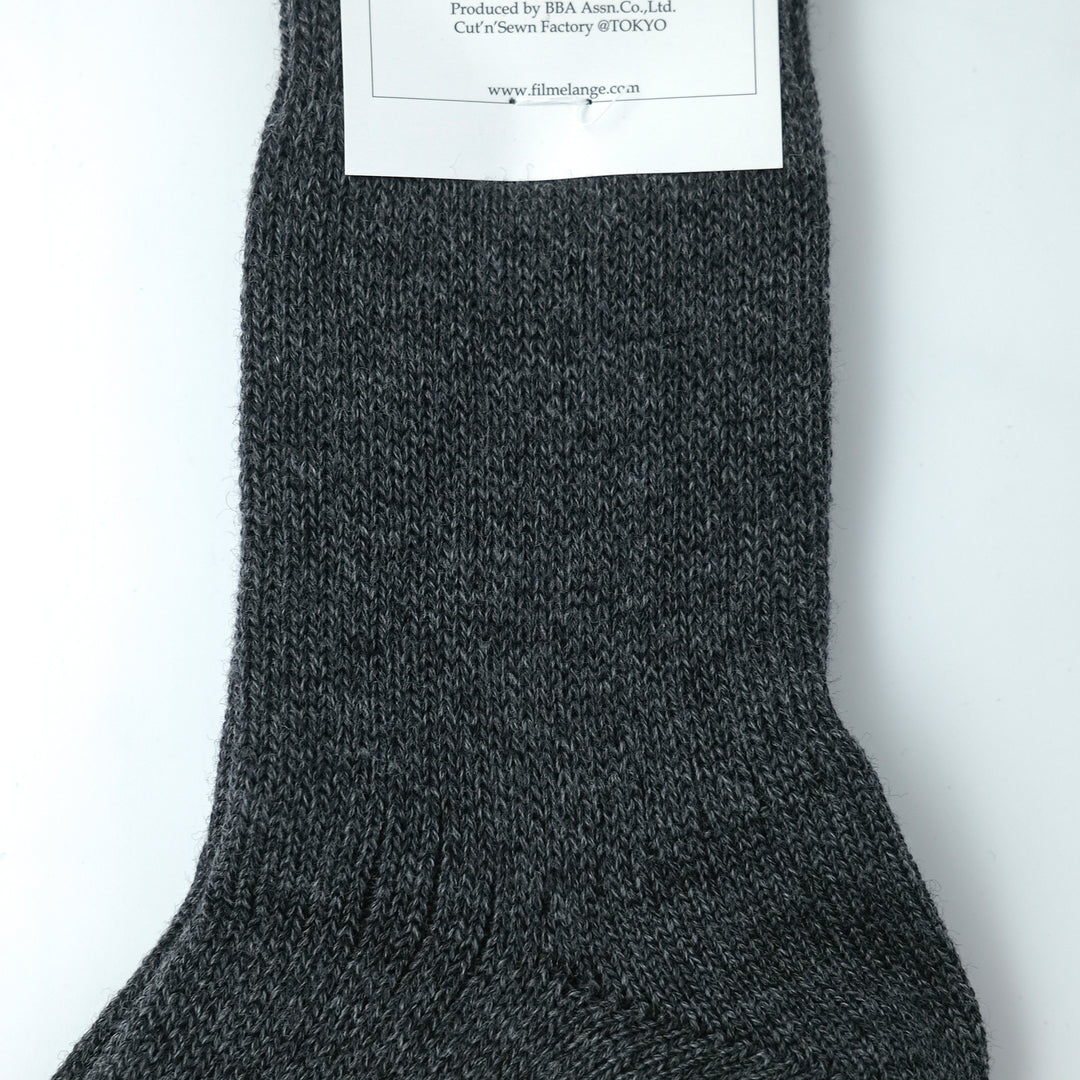 【MENS】CODY2 / コディ2 COTTON WOOL SOCKS  CHARCOAL BLACK