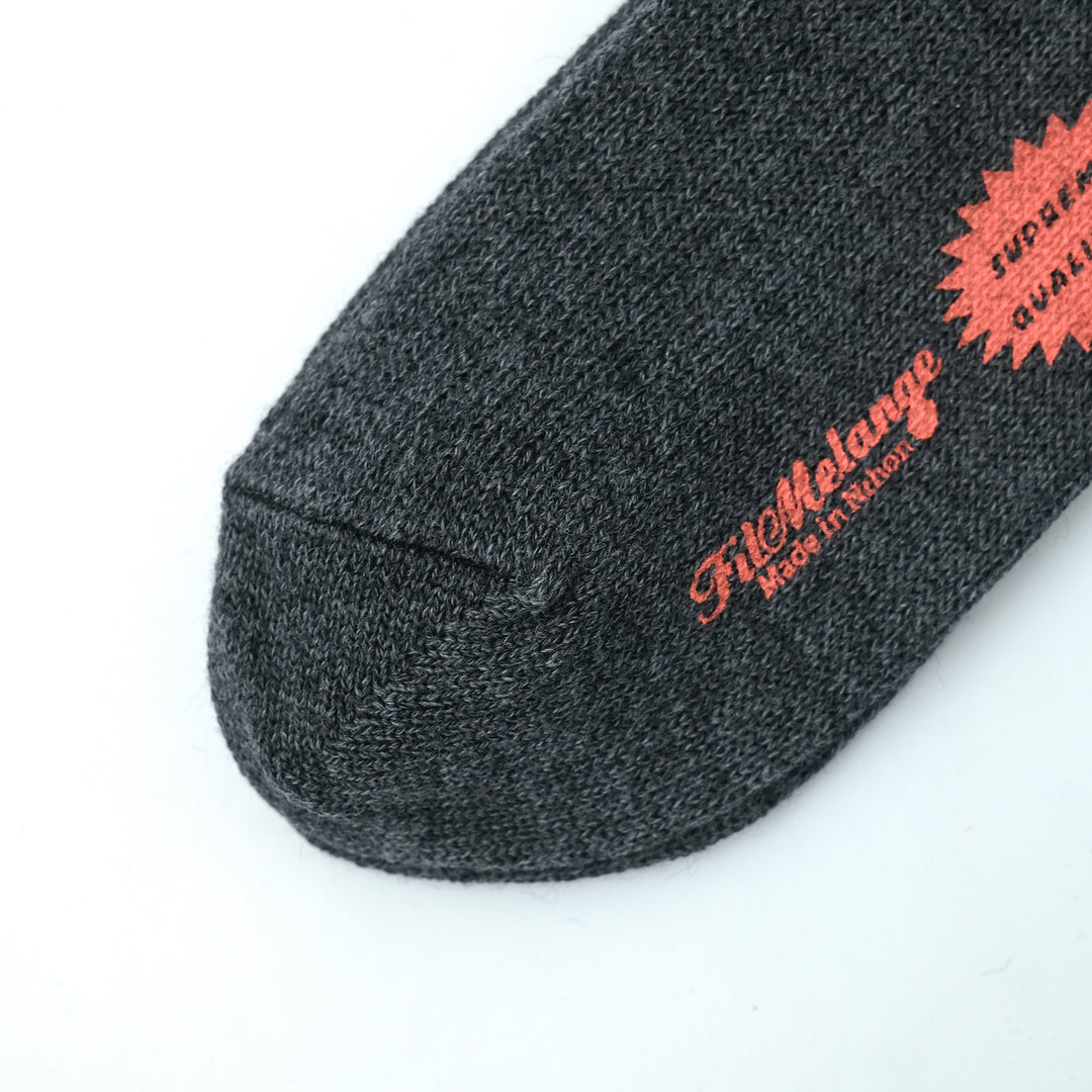 【MENS】CODY2 / コディ2 COTTON WOOL SOCKS  CHARCOAL BLACK