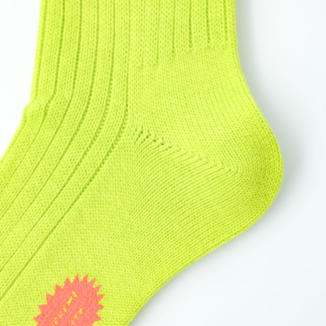 【MENS】CODY2 / コディ2 COTTON WOOL SOCKS  LIME YELLOW