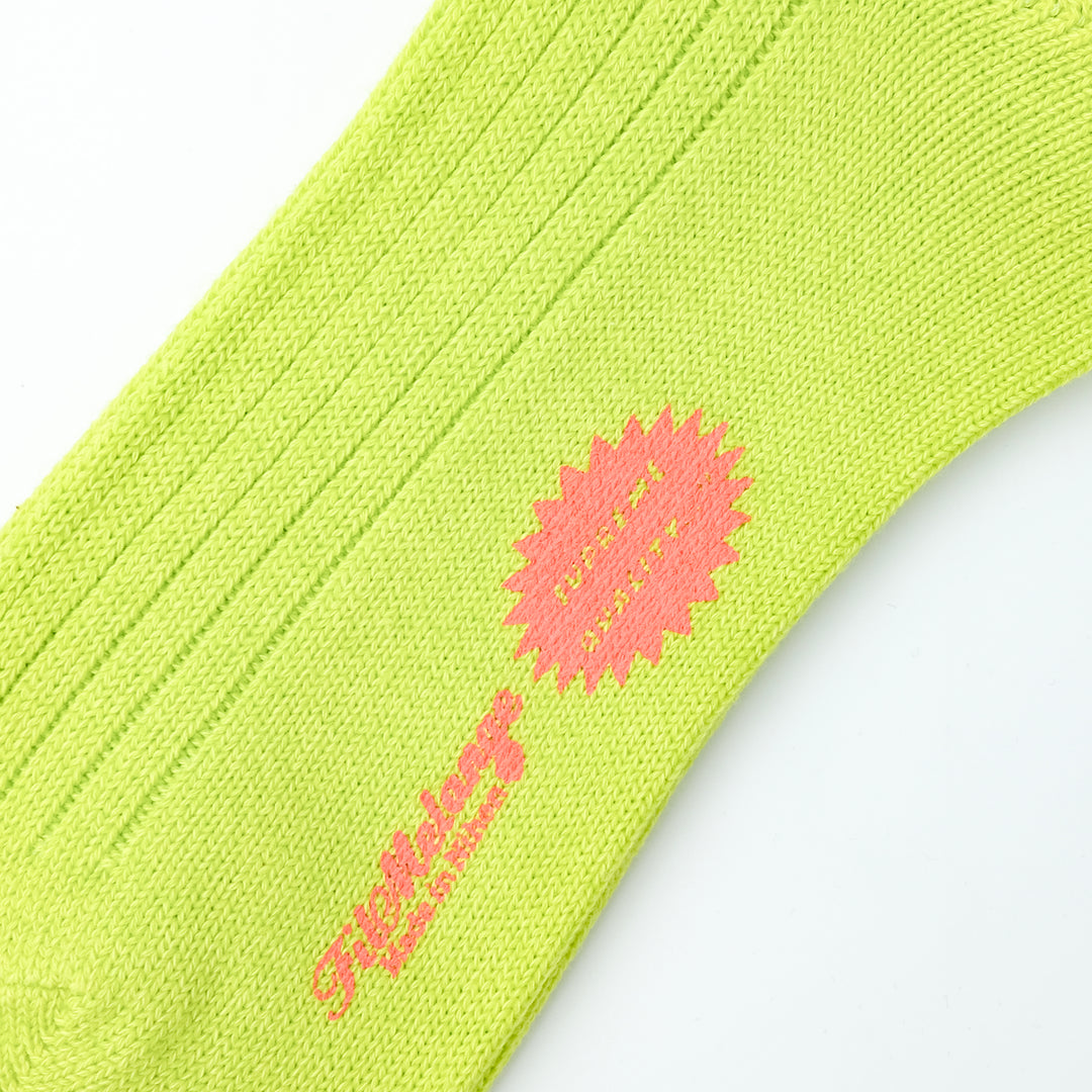 【MENS】CODY2 / コディ2 COTTON WOOL SOCKS  LIME YELLOW