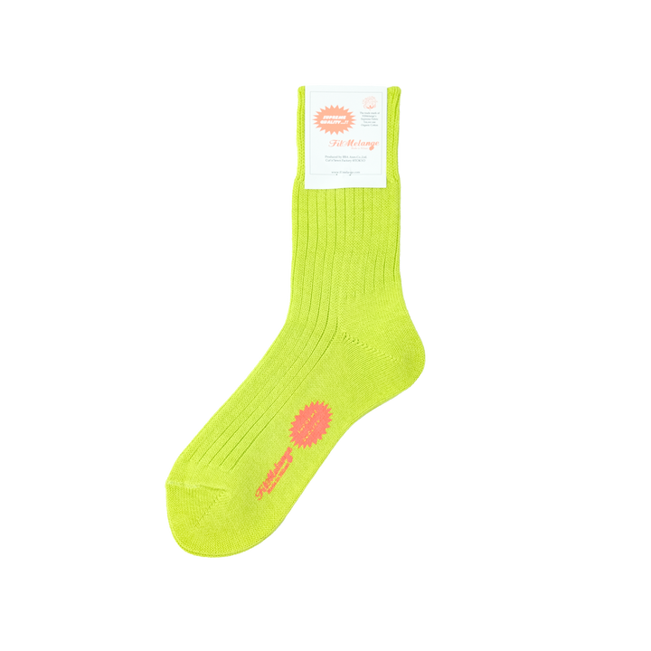 【WOMENS】CODY2 / コディ2 COTTON WOOL SOCKS  LIME YELLOW