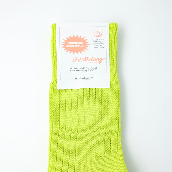 【WOMENS】CODY2 / コディ2 COTTON WOOL SOCKS  LIME YELLOW