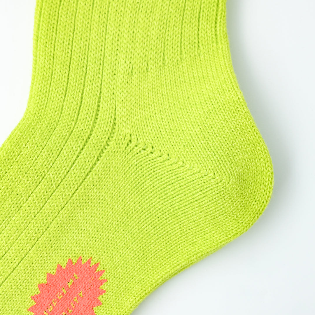 【WOMENS】CODY2 / コディ2 COTTON WOOL SOCKS  LIME YELLOW