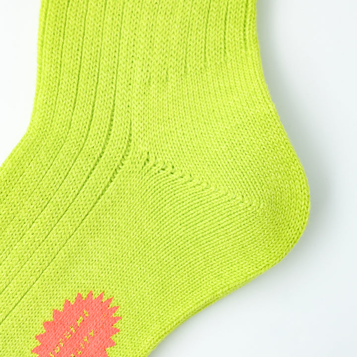 【WOMENS】CODY2 / コディ2 COTTON WOOL SOCKS  LIME YELLOW
