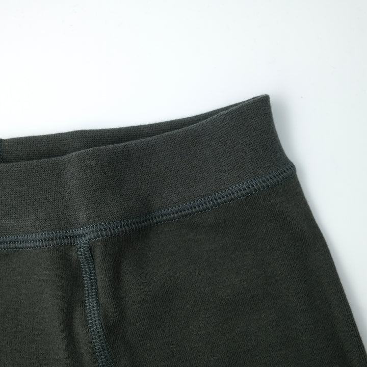 JOHN / ジョン ORGANIC COTTON RIB ボクサーショーツ CHARCOAL KHAKI