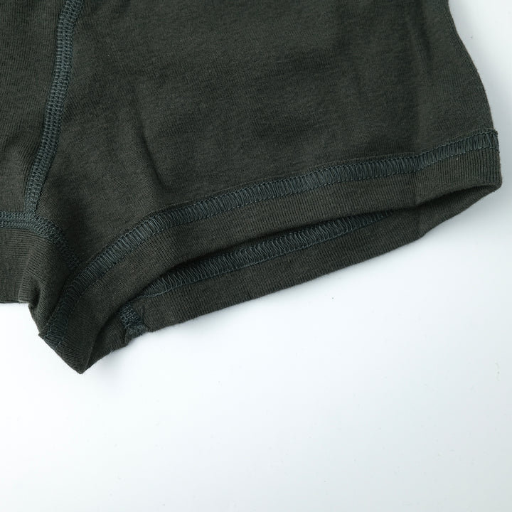 JOHN / ジョン ORGANIC COTTON RIB ボクサーショーツ CHARCOAL KHAKI