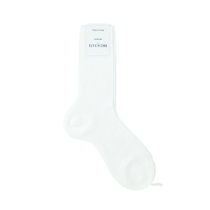 【WOMENS】COTTON THIN RIB SOCKS WHITE