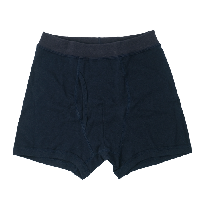 JOHN / ジョン ORGANIC COTTON RIB ボクサーショーツ BLACK NAVY