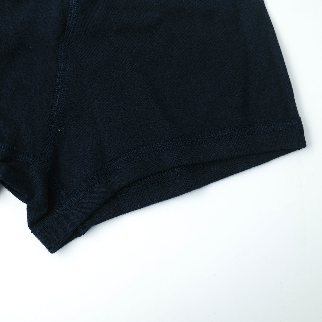 JOHN / ジョン ORGANIC COTTON RIB ボクサーショーツ BLACK NAVY