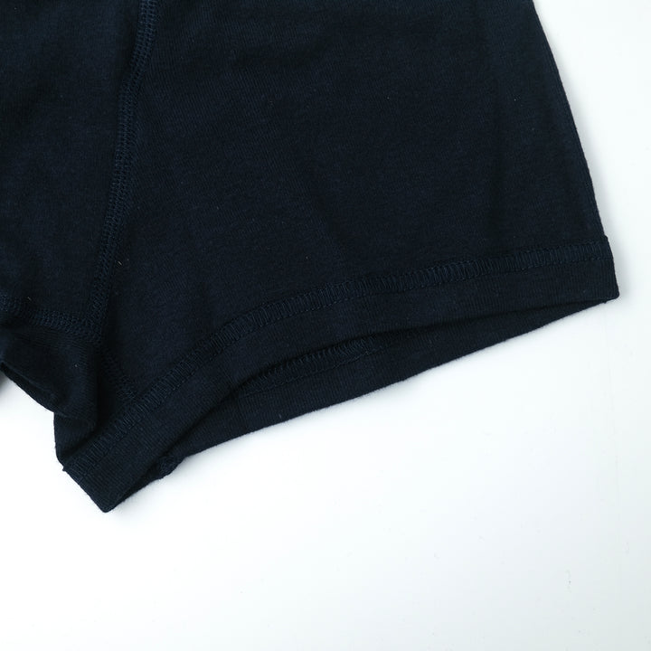 JOHN / ジョン ORGANIC COTTON RIB ボクサーショーツ BLACK NAVY