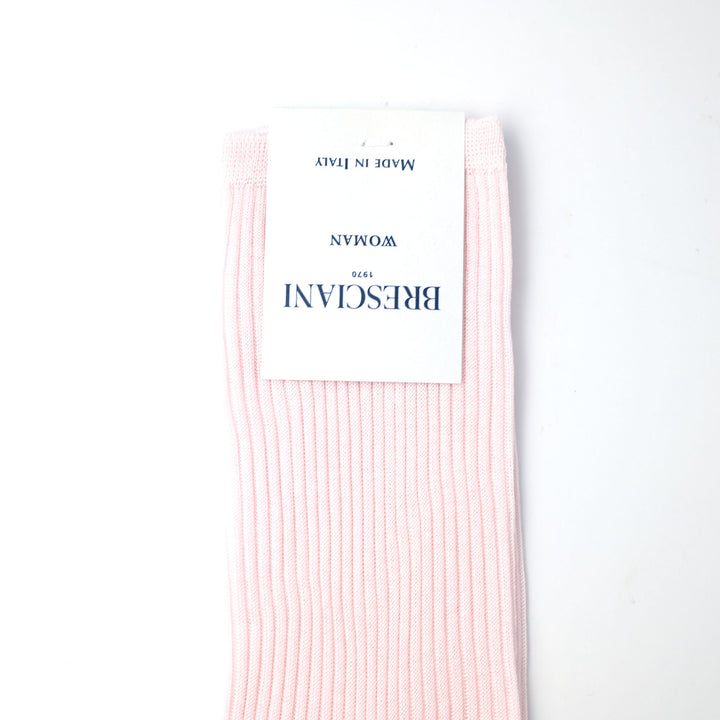 【WOMENS】COTTON THIN RIB SOCKS LIGHT PINK