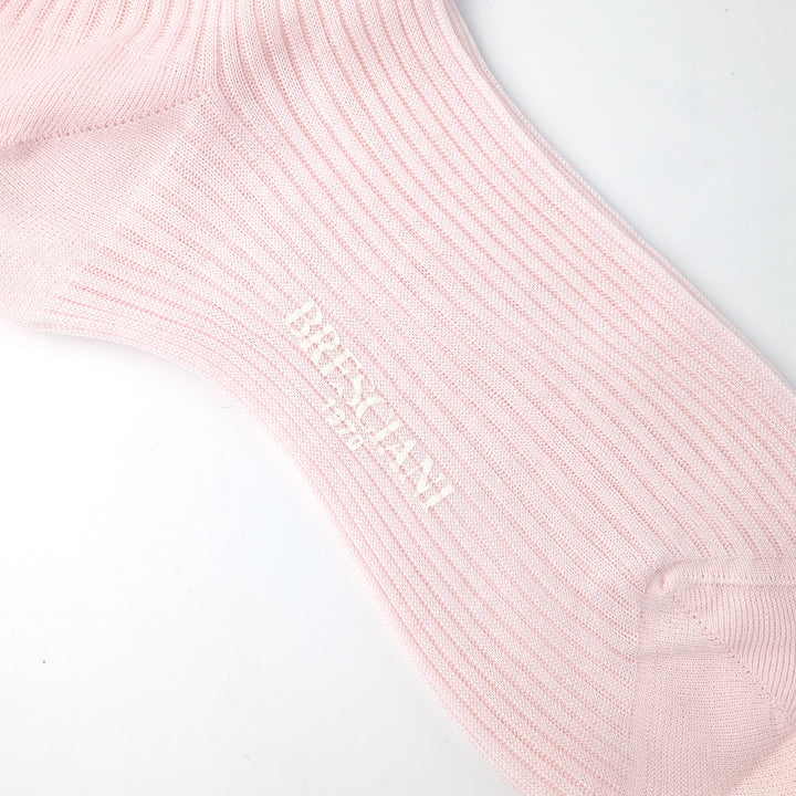 【WOMENS】COTTON THIN RIB SOCKS LIGHT PINK