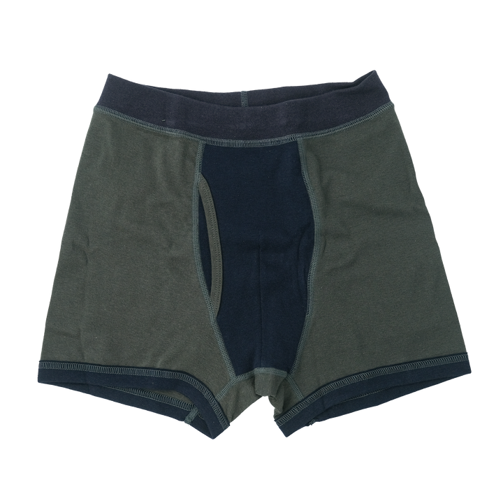 JOHN / ジョン ORGANIC COTTON RIB ボクサーショーツ C.KHAKI / B.NAVY