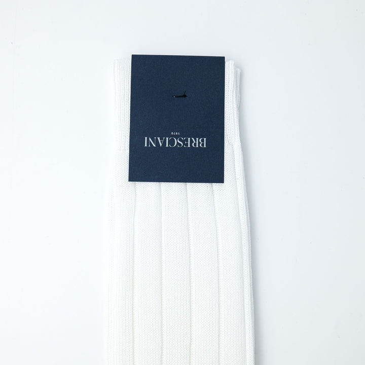 RIB SOCKS WHITE