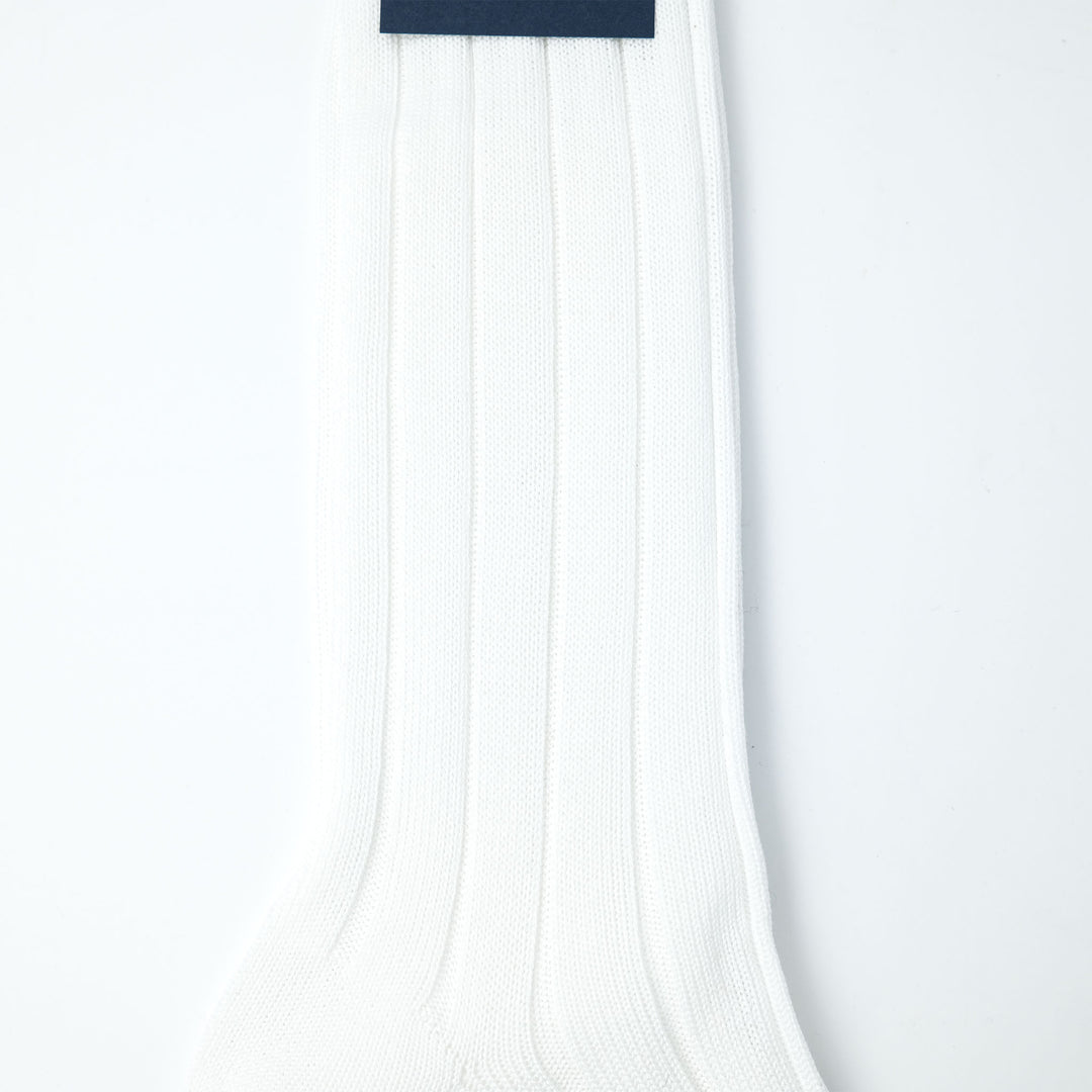 RIB SOCKS WHITE