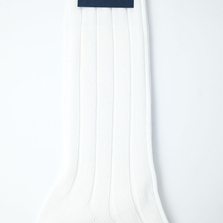 RIB SOCKS WHITE