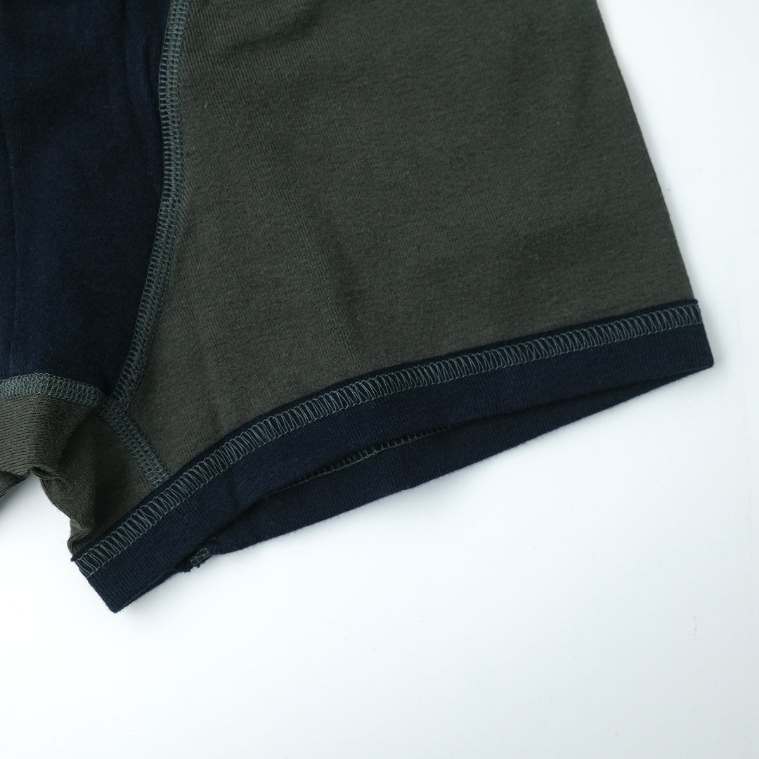 JOHN / ジョン ORGANIC COTTON RIB ボクサーショーツ C.KHAKI / B.NAVY