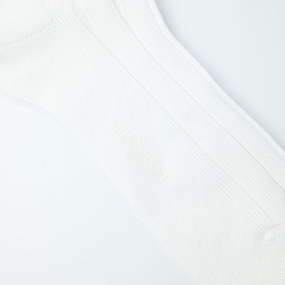 RIB SOCKS WHITE