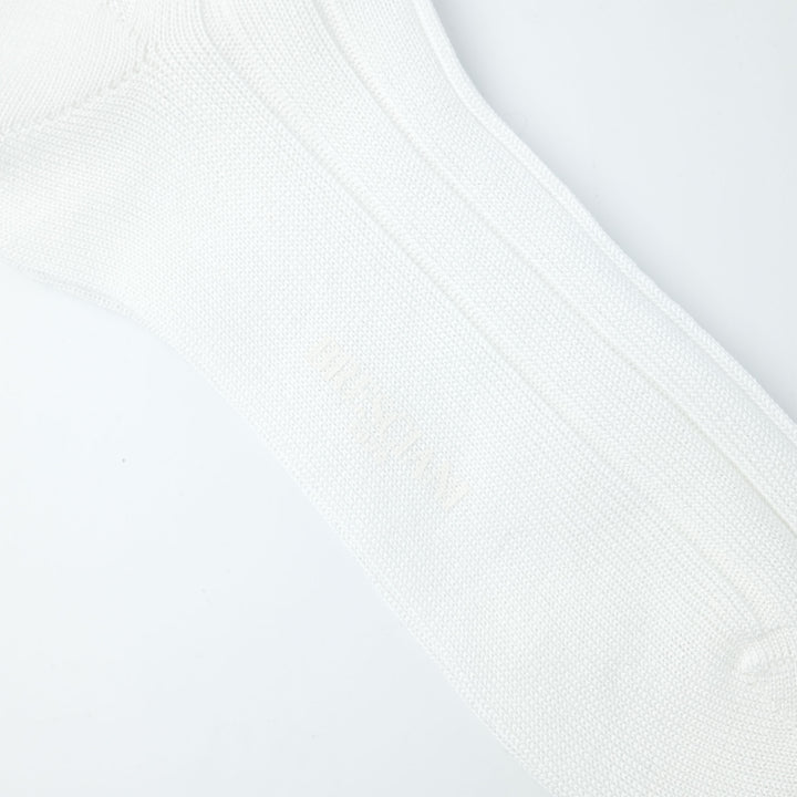 RIB SOCKS WHITE