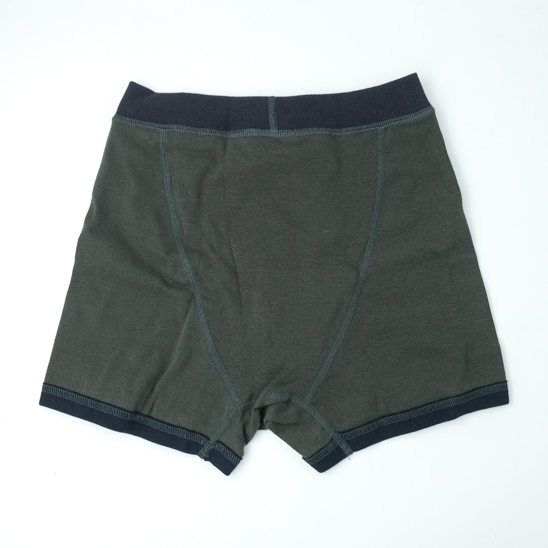 JOHN / ジョン ORGANIC COTTON RIB ボクサーショーツ C.KHAKI / B.NAVY