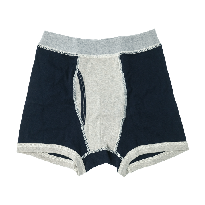 JOHN / ジョン ORGANIC COTTON RIB ボクサーショーツ LT.MER / B.NAVY