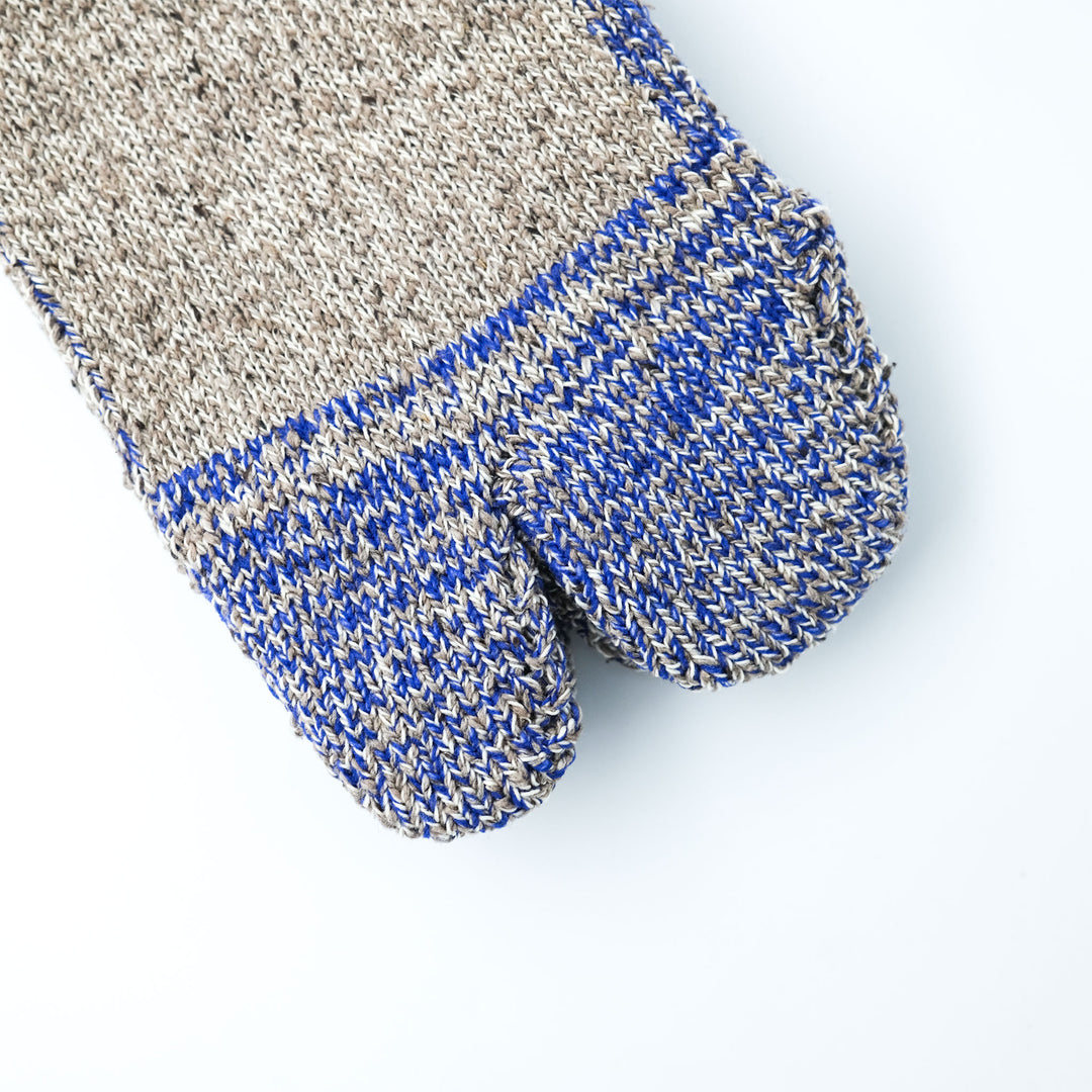 Cotton Silk Socks BROWN×PURPLE