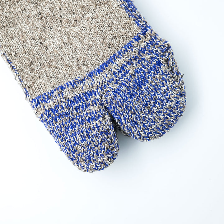 Cotton Silk Socks BROWN×PURPLE